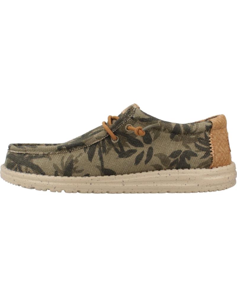 Nauticos pour Homme HEY DUDE WALLY PALM JUTE KAKI