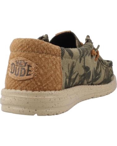Nauticos pour Homme HEY DUDE WALLY PALM JUTE KAKI