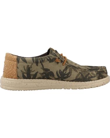 Nauticos pour Homme HEY DUDE WALLY PALM JUTE KAKI