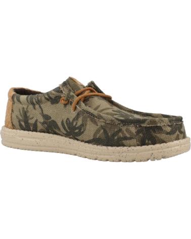 Nauticos pour Homme HEY DUDE WALLY PALM JUTE KAKI