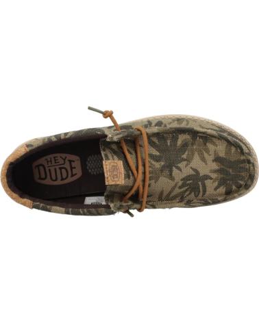 Nauticos pour Homme HEY DUDE WALLY PALM JUTE KAKI