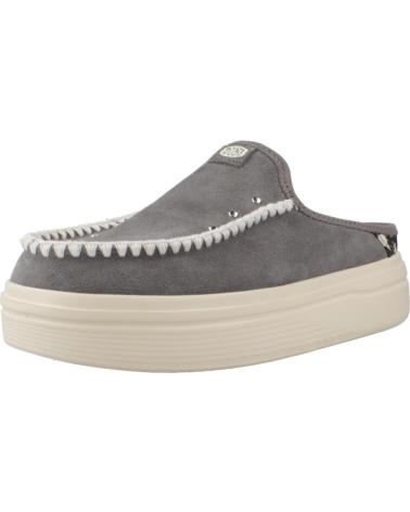 Woman Clogs HEY DUDE ZUECOS MUJER MODELO AUSTIN LIFT WESTERN COLOR GRIS CHRCAL