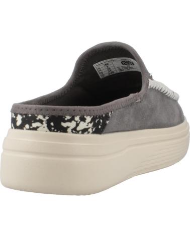 Woman Clogs HEY DUDE ZUECOS MUJER MODELO AUSTIN LIFT WESTERN COLOR GRIS CHRCAL