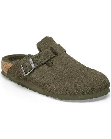 BIRKENSTOCK SANDALIAS BOSTON VL SHEARLING PARA UNISEX EN COLOR VERDE