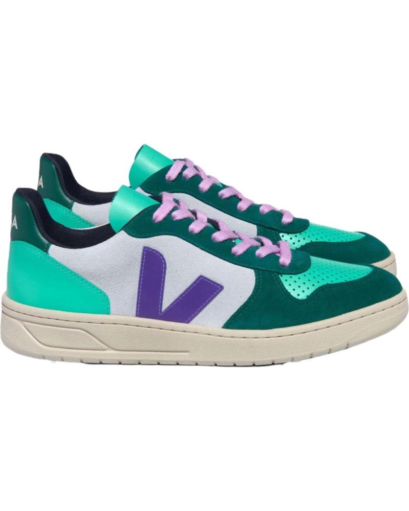 Deportivas de Mujer VEJA ZAPATILLAS V-10 PARA MUJER EN COLOR VERDE