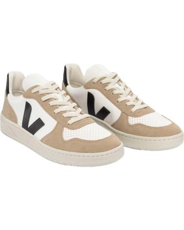 Deportivas de Mujer y Hombre VEJA ZAPATILLAS V-10 PARA UNISEX EN COLOR BEIGE