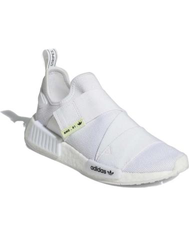 Sportivo per Bambina e Bambino ADIDAS ZAPATILLAS NMDR1 PARA MUJER EN COLOR BLANCO