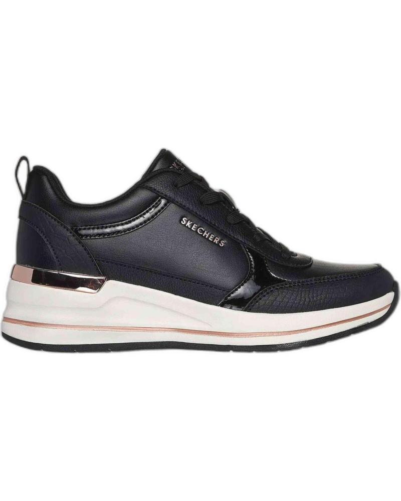 SKECHERS BILLION 2 FINE SHINE - ZAPATILLAS CON CUÑA NEGRAS NEGRO SKECHERS BILLION 2 FINE SHINE - ZAPATILLAS CON CUÑA NEGRAS NEGRO