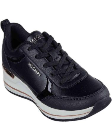 SKECHERS BILLION 2 FINE SHINE - ZAPATILLAS CON CUÑA NEGRAS NEGRO SKECHERS BILLION 2 FINE SHINE - ZAPATILLAS CON CUÑA NEGRAS NEGRO