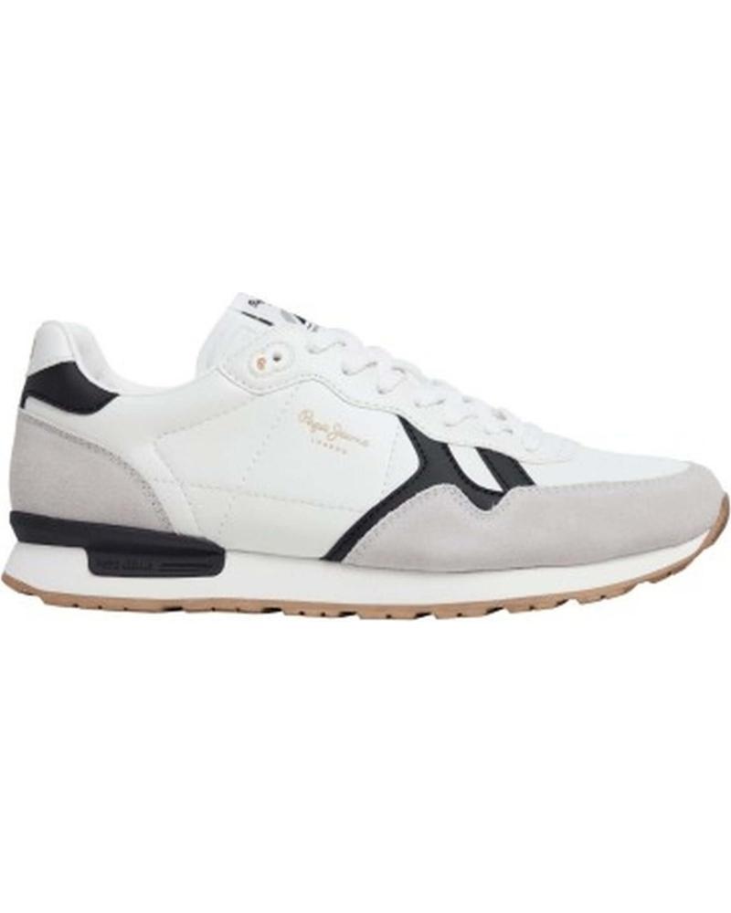 Sneaker für Herren PEPE JEANS ZAPATILLAS BRIT SUPRA PARA HOMBRE EN COLOR BLANCO