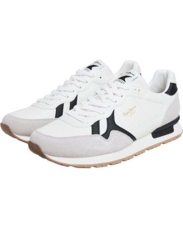Sneaker für Herren PEPE JEANS ZAPATILLAS BRIT SUPRA PARA HOMBRE EN COLOR BLANCO