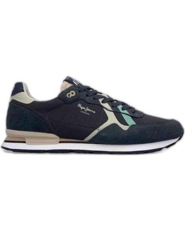 Deportivas de Hombre PEPE JEANS ZAPATILLAS BRIT ROAD PARA HOMBRE EN COLOR NEGRO