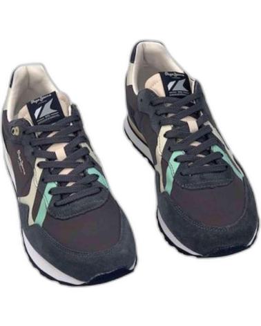 Sneaker für Herren PEPE JEANS ZAPATILLAS BRIT ROAD PARA HOMBRE EN COLOR NEGRO