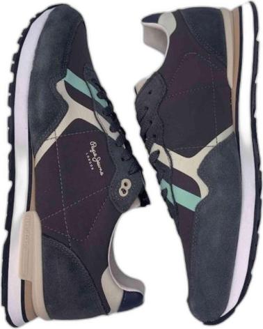 Sneaker für Herren PEPE JEANS ZAPATILLAS BRIT ROAD PARA HOMBRE EN COLOR NEGRO