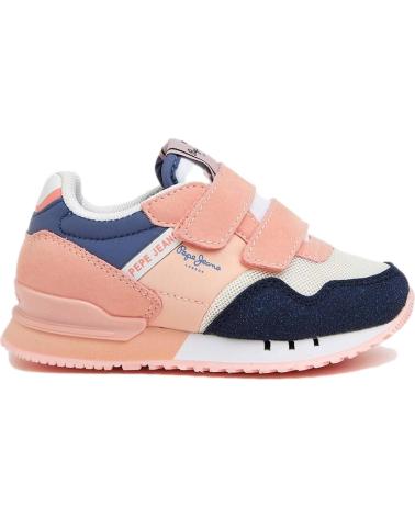 Deportivas de Niña PEPE JEANS ZAPATILLAS LONDON PARA NINAS EN COLOR ROSA