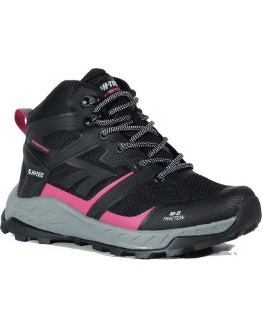 BOTAS HI-TEC TOUBKAL MID WP PRETAS NEGRO