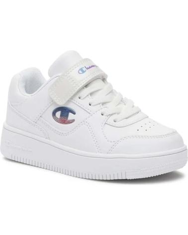 CHAMPION RD 18 LOW G PS - WHITE VELCRO SNEAKERS FOR KIDS WHITE
