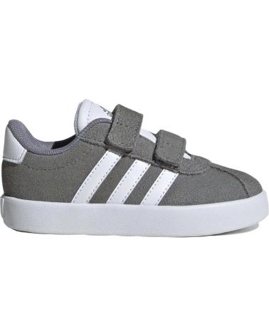 ADIDAS VL COURT 3.0 CF I HOOK-AND-LOOP SNEAKERS - GREY GREY