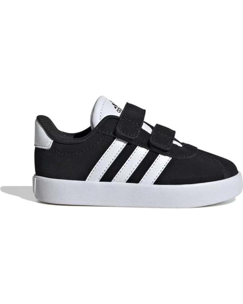 ZAPATILLAS ADIDAS VL COURT 3.0 CF I NEGRAS CON VELCRO PARA NIÑOS BLACK