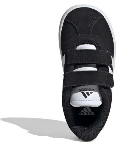 ZAPATILLAS ADIDAS VL COURT 3.0 CF I NEGRAS CON VELCRO PARA NIÑOS BLACK