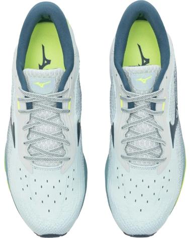 ZAPATILLAS RUNNING MIZUNO WAVE SKY 5 J1GC2102-24 GRIS VERDE GRIS
