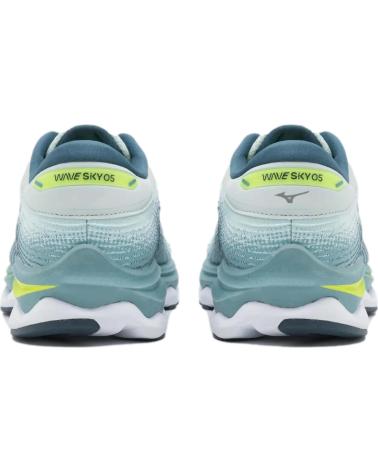 ZAPATILLAS RUNNING MIZUNO WAVE SKY 5 J1GC2102-24 GRIS VERDE GRIS
