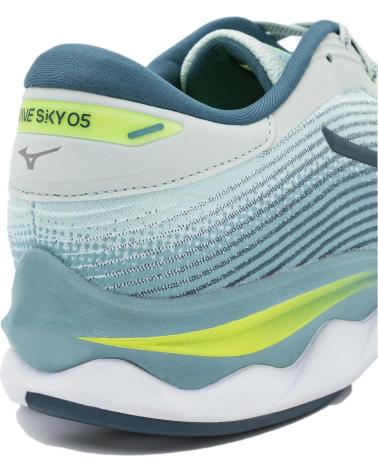 ZAPATILLAS RUNNING MIZUNO WAVE SKY 5 J1GC2102-24 GRIS VERDE GRIS