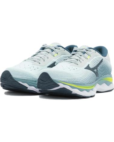ZAPATILLAS RUNNING MIZUNO WAVE SKY 5 J1GC2102-24 GRIS VERDE GRIS