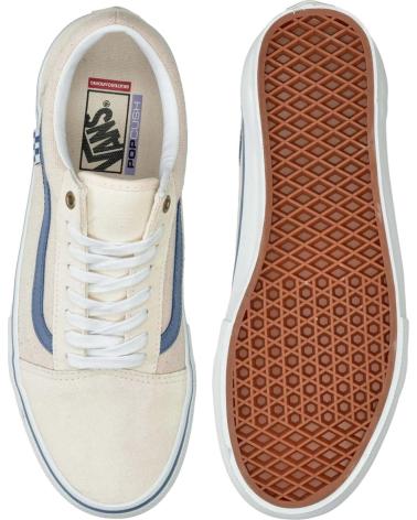 Scarpe sport per Uomo VANS OFF THE WALL ZAPATILLAS VANS SKATE OLD SKOOL RAW CANVAS BEIGE