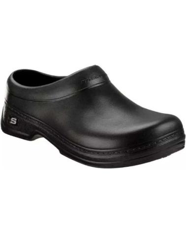 SKECHERS BALDER BLACK ZUECO ANTIDESLIZANTE NEGRO PARA HOMBRE NEGRO