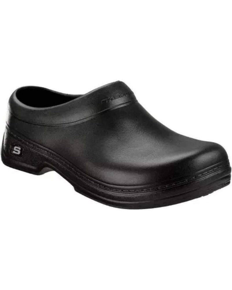 SKECHERS BALDER BLACK ZUECO ANTIDESLIZANTE NEGRO PARA HOMBRE NEGRO