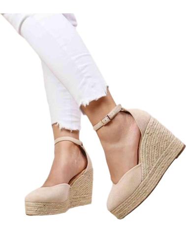 Sandali per Donna L&R SHOES LR SHOES 5119 ALPARGATAS DE ESPARTO PARA MUJER BEIGE