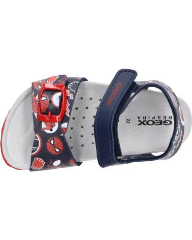 Sandálias de Menino GEOX  B922QA 0006A B SANDAL CHALKI C4244 NAVY-DK RED C4244