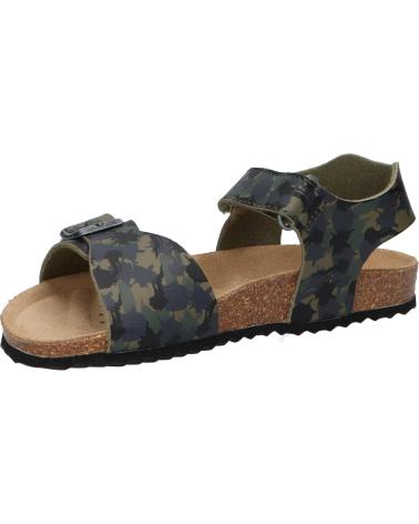 boy Sandals geox J028LB 00004 J GHITA C0483 CAMOUFLAGE GREEN
