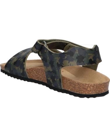 boy Sandals geox J028LB 00004 J GHITA C0483 CAMOUFLAGE GREEN