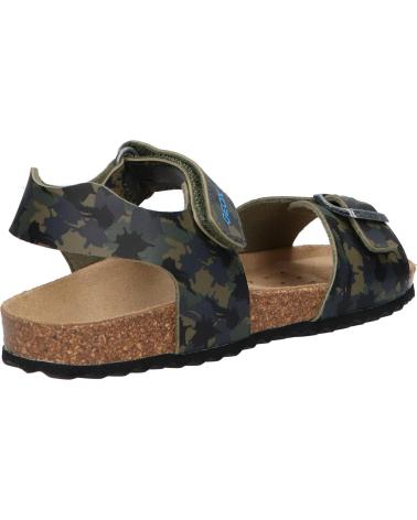 boy Sandals geox J028LB 00004 J GHITA C0483 CAMOUFLAGE GREEN