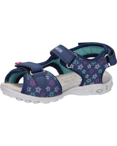 girl Sandals GEOX J45GRA 0CE15 J SANDAL WHINBERRY G C4268 NAVY-FUCHSIA C4268