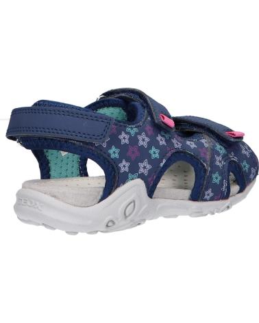girl Sandals GEOX J45GRA 0CE15 J SANDAL WHINBERRY G C4268 NAVY-FUCHSIA C4268