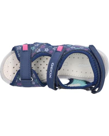 girl Sandals GEOX J45GRA 0CE15 J SANDAL WHINBERRY G C4268 NAVY-FUCHSIA C4268
