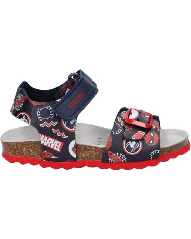 Sandálias de Menino GEOX  B922QA 0006A B SANDAL CHALKI C4244 NAVY-DK RED C4244