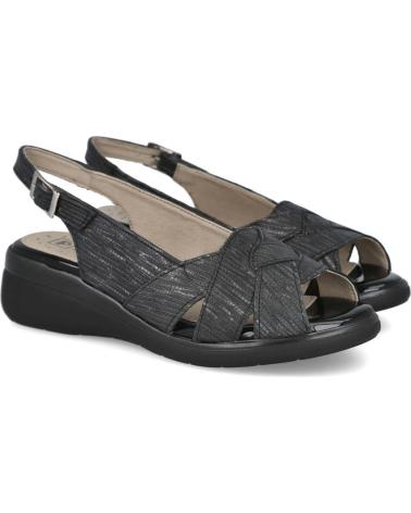Sandali per Donna PITILLOS CUNAS DE ESPARTO AL5590 PARA MUJER EN COLOR NEGRO