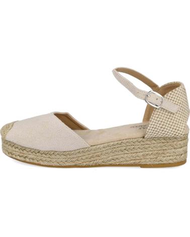 Sandalen für Damen L&R SHOES CUNAS DE ESPARTO LR SHOES MD4428 PARA MUJER EN COLOR BEIGE