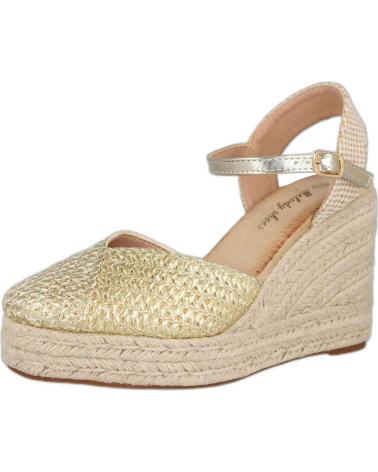 Zapatos de cuña per Donna L&R SHOES LR SHOES 5109 ALPARGATAS DE ESPARTO PARA MUJER ORO