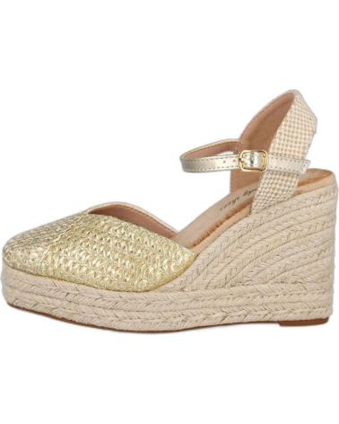 Zapatos de cuña per Donna L&R SHOES LR SHOES 5109 ALPARGATAS DE ESPARTO PARA MUJER ORO