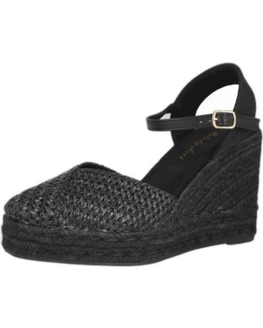 Sandali per Donna L&R SHOES LR SHOES 5109 ALPARGATAS DE ESPARTO PARA MUJER NEGRO