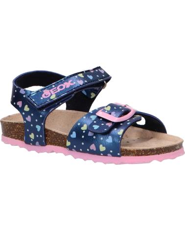 Sandálias de Menina geox B922RA 000NF B SANDAL CHALKI C0694 NAVY-PINK