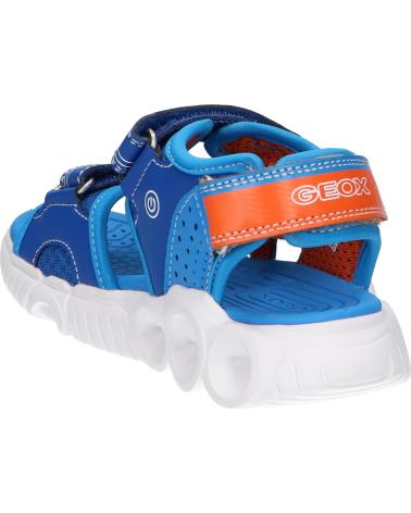 Sandálias de Menino GEOX J25GGA 014BU J SANDAL WROOM C0685 ROYAL-ORANGE AZUL