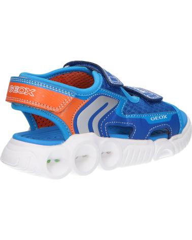 Sandálias de Menino GEOX J25GGA 014BU J SANDAL WROOM C0685 ROYAL-ORANGE AZUL