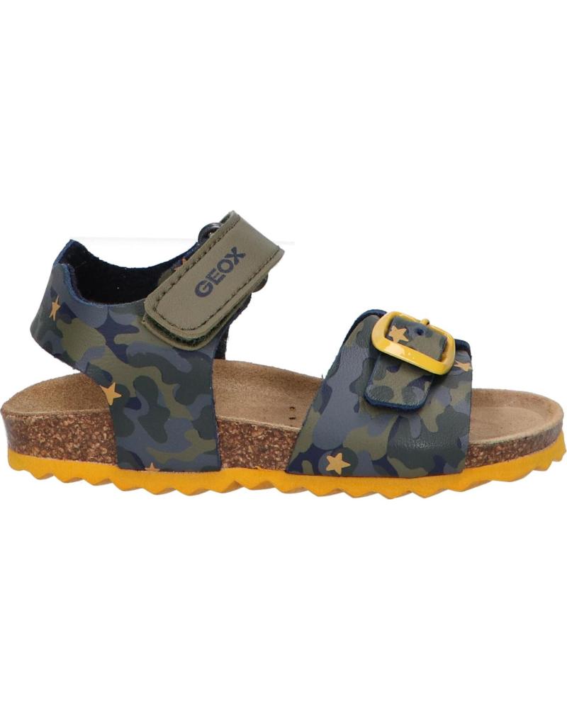 GEOX B922QA 00454 B SANDAL CHALKI SAGE-OCHREYELLOW C3375