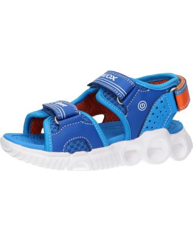 Sandálias de Menino GEOX J25GGA 014BU J SANDAL WROOM C0685 ROYAL-ORANGE AZUL